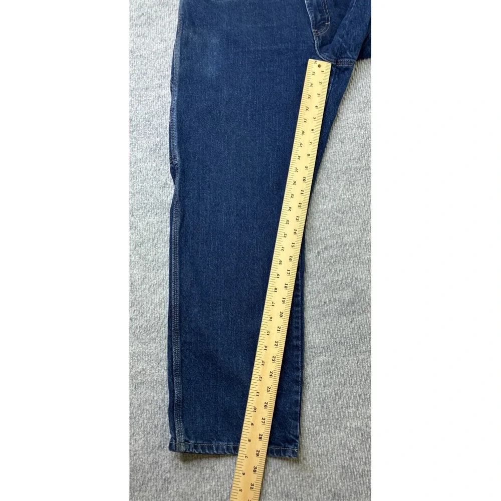 Dickies Mens Carpenter Jeans 36x29 Dark Wash Relaxed Straight Workwear Denim
